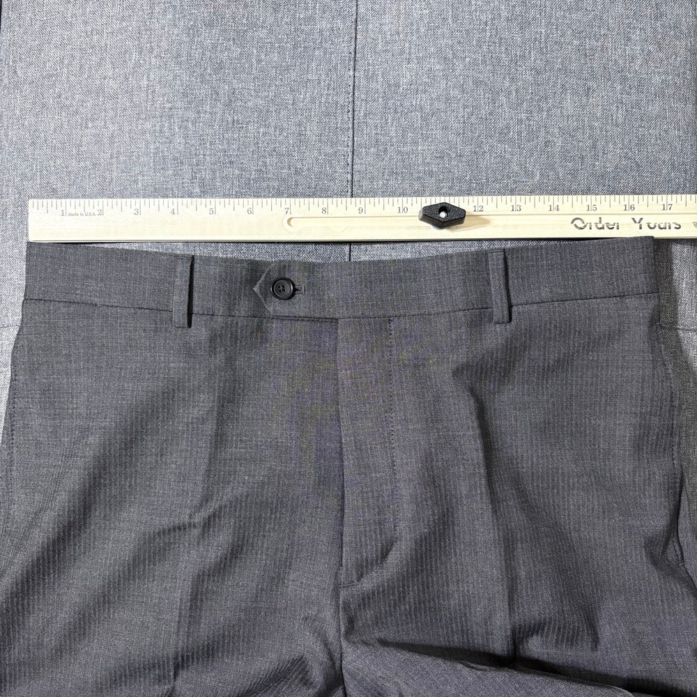 Kenneth Cole Vest Suit Pants Medium Gray Slim Fit Awareness Wool Career Office - Picture 7 of 9